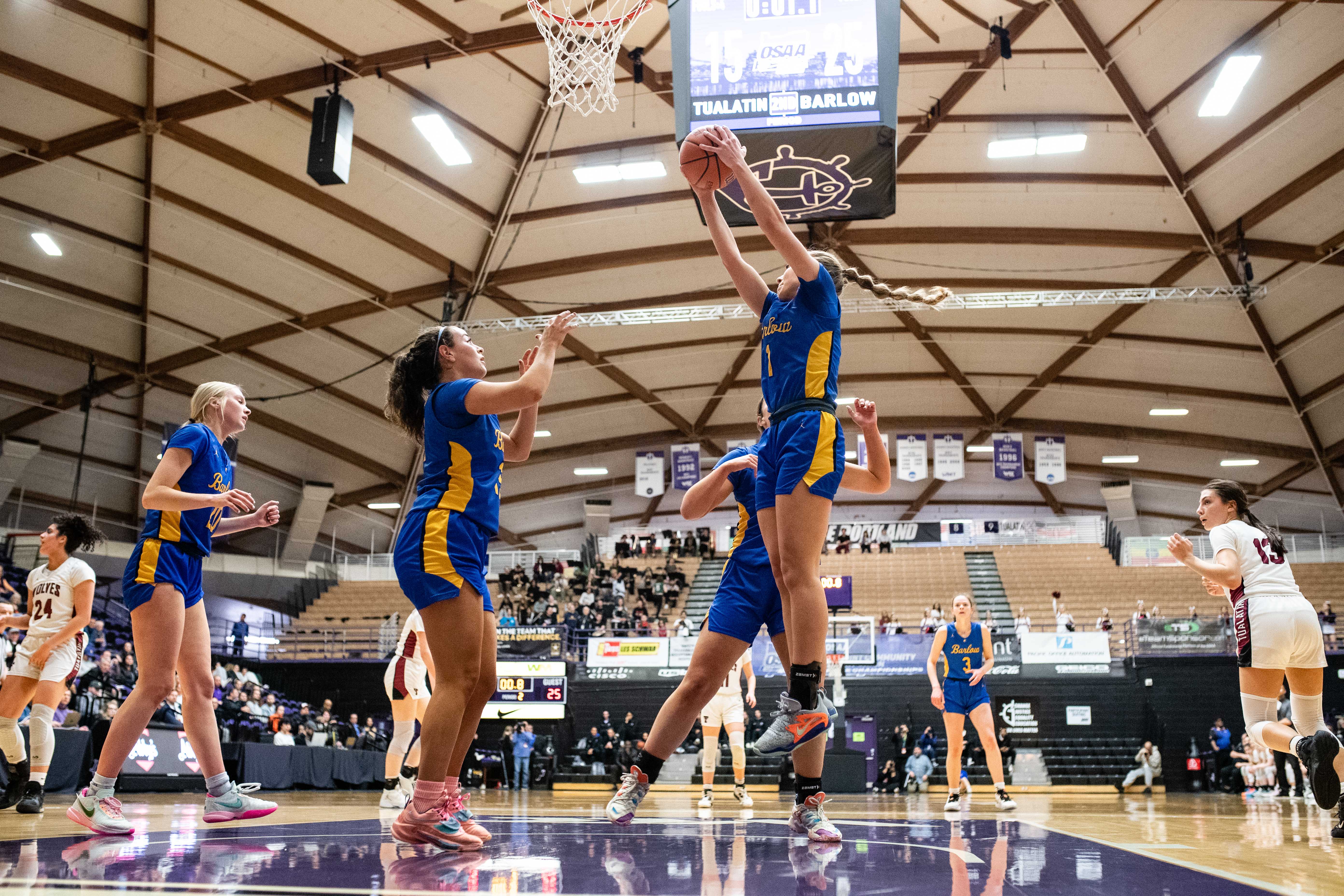 Barlow Tualatin 6A Oregon girls basketball quarterfinal Naji Saker -69
